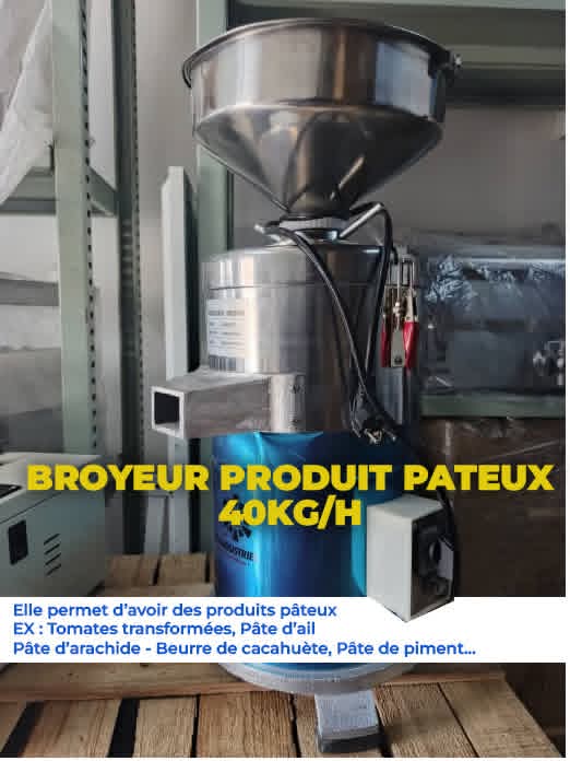 BROYEUR PRODUIT PATEUX 40 KG/H Max